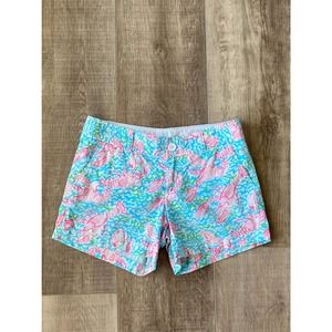 Lilly Pulitzer Callahan Short, Lobster Print, Size 4